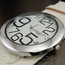 Fashion Elegant Quartz Hours Analog Leather Men Women Lady Wrist Watch Wv055