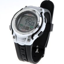 Fashion Men Digital LED Date Silicone Wrist Watch Daily Alarm Clock C