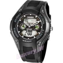 Fashion Military Analong Digtial Light Rubber Quartz Wirst Mens Sport Match