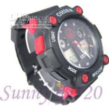 Fashion Ohsen Analog Digital Men Women Quartz Watch New--angelss