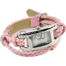 Fashion Retro Ladies Quartz Sennit Bracelet Charm Wrist Watch 5 Colors Bf00