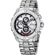 Festina Men's 'crono' Stainless Steel Chronograph Watch