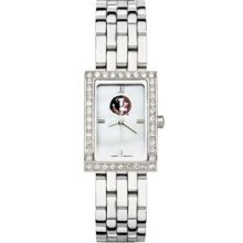 FLORIDA STATE UNIV LADIES ALLURE WATCH STAINLESS BRACELET