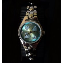 FMD Hearts Collection Sunray Dial Ladies' Bracelet Watch