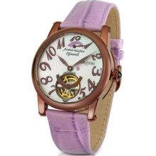 Forzieri Designer Women's Watches, Bermuda - Women's Lilac Automatic Mechanical Watch