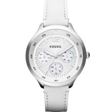 Fossil 'Editor' Leather Strap Watch, 38mm