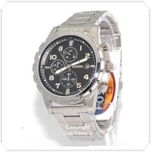 Fossil Mens Chronograph Dean Stainless Watch Fs4542