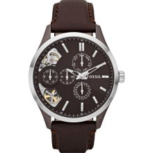 Fossil 'Twist' Leather Strap Watch