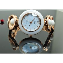 Free Shippingvintage Gorgeous Gold Color Quartz Watch Braceletspw005