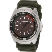 Freestyle Mens Hammerhead Dive Classic Stainless Watch - Black Rubber Strap - Black Dial - FS84990