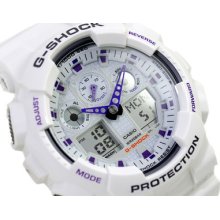 G-shock White X Large Men's Watch Ga100a-7 Ga100-7