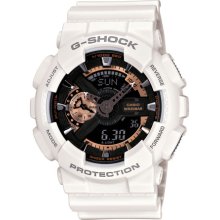 G-Shock 'X-Large' Rose Gold Dial Watch, 55mm White/ Rose Gold