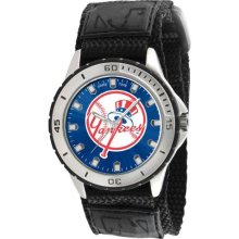 Game Time Black Mlb-Vet-Ny5 Men'S Mlb-Vet-Ny5 Veteran Custom New York Yankees Top Hat Veteran Series Watch