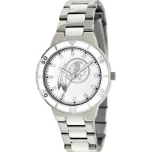 Game Time Watch, Womens Washington Redskins White Ceramic and Stainles