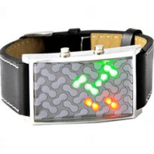 Genome - Japanese Inspired Red Yellow Green LED Watch