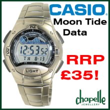 Gents Casio Moon/tide Data & Alarm Watch W-753d-1avef