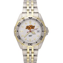 Gents NCAA Oklahoma State University Cowboys Watch In Stainless Steel