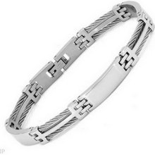 Gents Stainless Steel Cable Bracelet