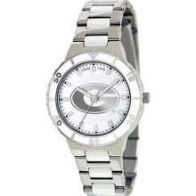 Georgia Bulldogs Uga Pearl Ladies Watch - Alloy Case/white Bezel - Beads