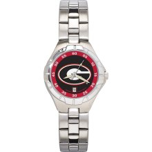 Georgia bulldogs women's chrome alloy watch