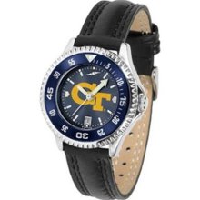 Georgia Tech Yellow Jackets NCAA Womens Leather Anochrome Watch ...