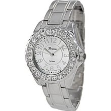 Gp By Brinley Co. Women's Rhinestone Accented Link Watch