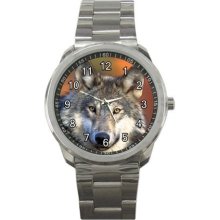 Gray Wolf Sport Metal Watch Gift model 22523289 - Gray - Metal