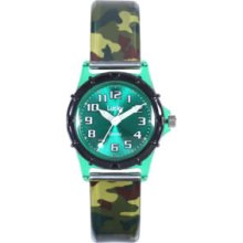 Green Camouflage Kids Watches