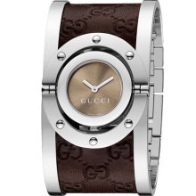 Gucci 'Twirl Collection' Watch Brown