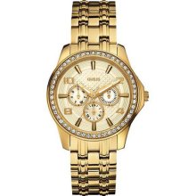 Guess Gold-tone Polished Glamour Ladies Watch U0147l2