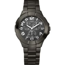 Guess Men's U11511g1 Black Ion Plated Bracelet Waterpro Watch