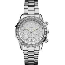 GUESS Stainless Steel Chronograph Ladies Watch U0016L1