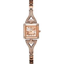 Guess Wome Rose Gold Dial Rose Gold Band Watch U0137l3