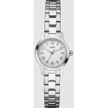 Guess Women's U75043l1 Silver Stainless-steel Analog Quartz Watch Siler Dial