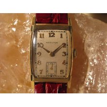 Hamilton Donald Vintage 14k Gold Deco Wrist Watch