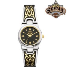 Harley-Davidson Women's Bulova Women's Flame Motif Bracelet Watch