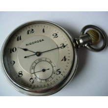 High Grade Rigorosa Pocket Watch Just Full Serviced Perfect Working Conditions