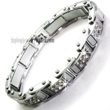 High Quality HIP HOP Men's Stainless Steel Bracelet #SB-S19