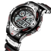 HighQuality PASNEW Water-proof Dual Time Children Boys Girls Sport Wa