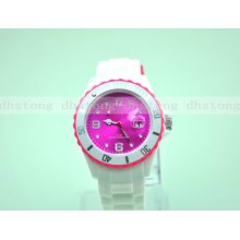 Hq Smal White Style Calendar Silicone Jelly Kids Girl Boy Watch Fashion Sports