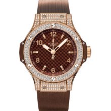 Hublot Big Bang Cappuccino Pave 38mm Watch 361.PC.3380.RC.1704