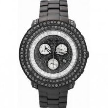 Huge Double Black Diamond Bezel Joe Rodeo Watch 8.00 Carats