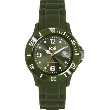 Ice-Watch Men's Ice-Winter SW.GL.B.S.11 Green Silicone Quartz Watch with Green Dial