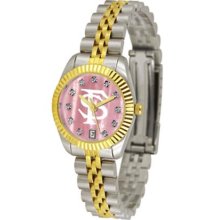 Indiana Hoosiers IU Womens Executive Mother-Of-Pearl Watch