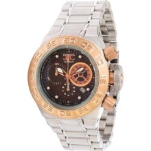 Invicta 10143 Men $1295 Subaqua Noma Chrono Brown Textered Dial Ss Quartz Watch