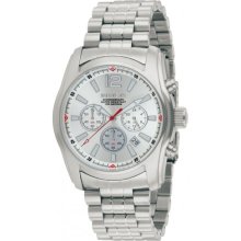 Invicta 10628 Men $595 Specialty Silver Dial Quartz Chronograph All Ss Watch