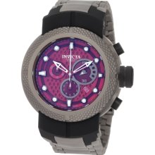 Invicta Coalition Forces Burgundy Dial Chronograph Mens Watch 0673