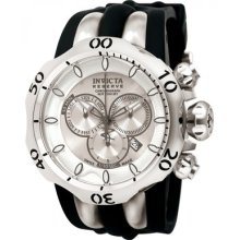 Invicta Men 10827 Venom Reserve Chronograph Silver Sunray Dial Quartz Watch