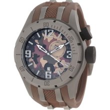 Invicta Men's Coalition Forces Swiss Gmt Camouflage Dial Strap Watch 10018