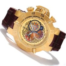 Invicta Men's Subaqua Noma III Swiss Quartz Chronograph Leather Strap Watch